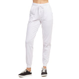 Women's Lightweight Cotton Blend Jersey Jogger Pants with Side Pockets