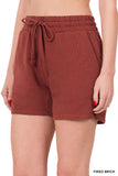 Plus Size Drawstring Casual Relaxed Sweat Jogger Bermuda Shorts with Pockets