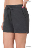 Plus Size Drawstring Casual Relaxed Sweat Jogger Bermuda Shorts with Pockets