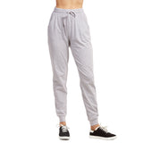 Women's Lightweight Cotton Blend Jersey Jogger Pants with Side Pockets