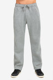 Knocker Men's Soft Fleece Heavyweight Open Bottom Fleece Lounge Sweatpants with Side Pockets