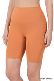 Women's  Athletic High Rise Wideband Workout Biker Shorts Activewear