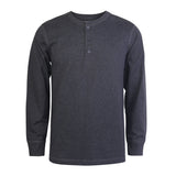 Knocker Men's Long Sleeve 3-Button Classic Athletic Henley Tee Shirts Top (S-3XL)