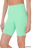 Women's  Athletic High Rise Wideband Workout Biker Shorts Activewear