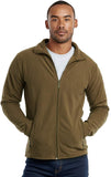 Men's Full-Zip Polar Fleece Lined Jacket Outdoor Warm Winter Coat with Pockets