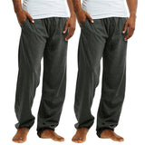 Men's Knitted Pajama Sweat Pants with Drawstring