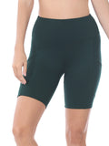 Zenana Plus Size Yoga Running Compression Exercise Exercise Biker Shorts with Side Pockets