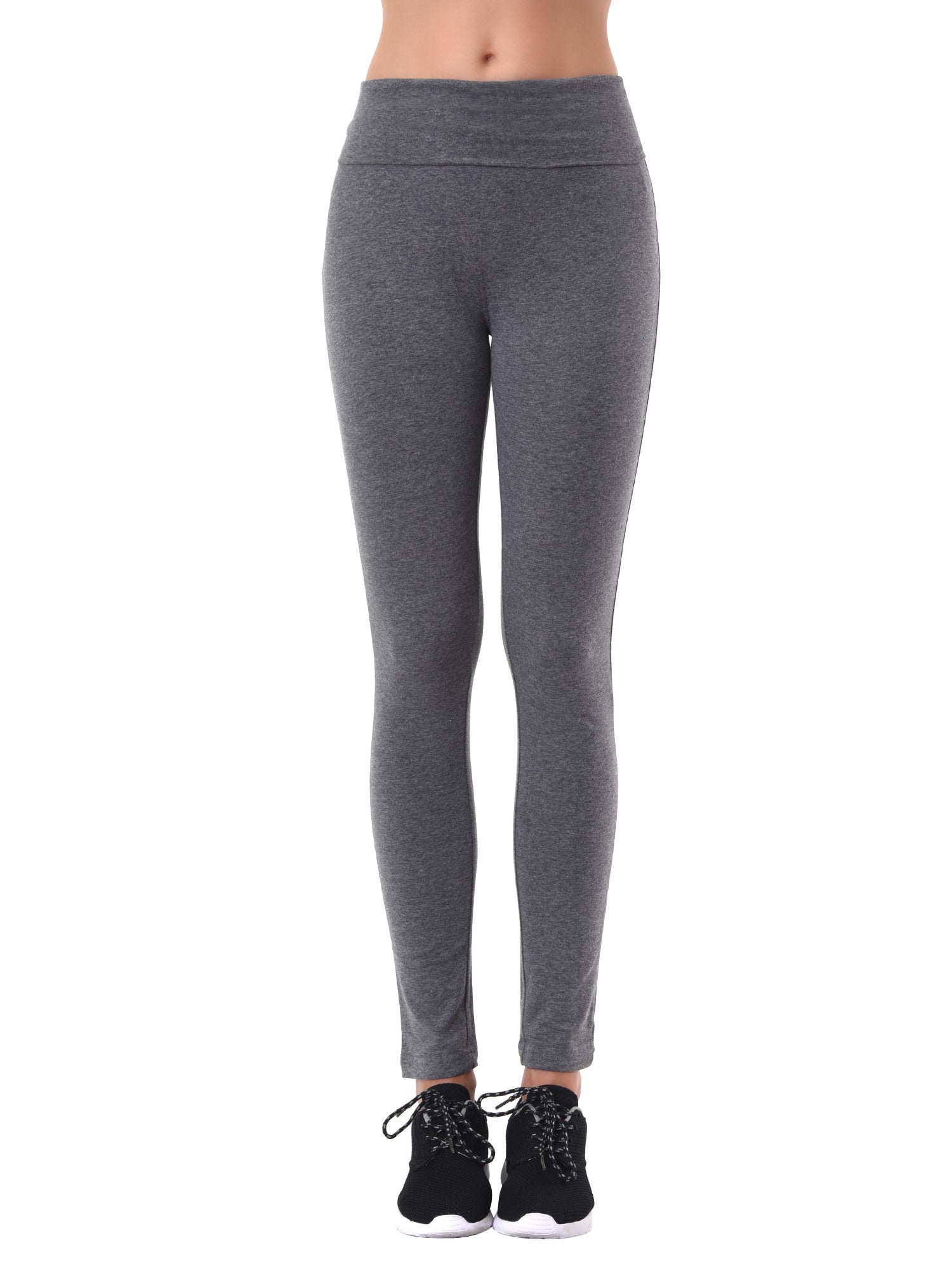 Stretch is Comfort Women's Foldover Full Length Cotton Leggings