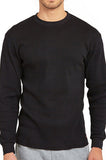 Men's Classic Waffle Knit Heavyweight Cotton Long Sleeve Thermal T-Shirt Top