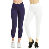 Women & Plus Soft Cotton Active Stretch Ankle/Capri Length Lightweight Leggings