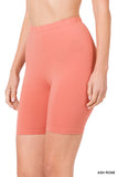 Women Premium Cotton Mid Thigh Length Biker Short Leggings
