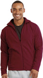 Men's Full-Zip Polar Fleece Lined Jacket Outdoor Warm Winter Coat with Pockets