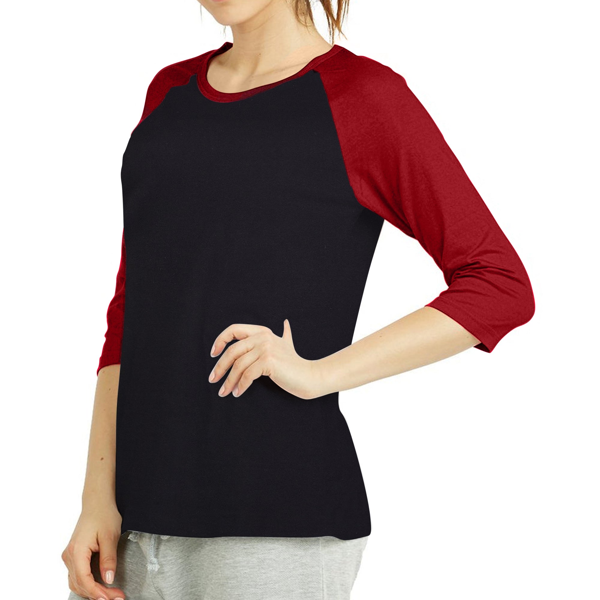 festspil Finde på evne Sofra Women Jersey Raglan 3/4 Sleeve Baseball Tee Shirts Top – TheLovely.com