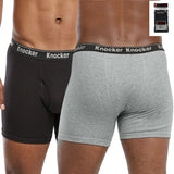 Mens 6 Pack of Thick Knocker Waistband Athletic Sports Boxer Brief