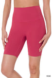 Women's  Athletic High Rise Wideband Workout Biker Shorts Activewear