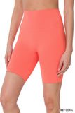 Women's  Athletic High Rise Wideband Workout Biker Shorts Activewear