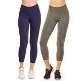 Women & Plus Soft Cotton Active Stretch Ankle/Capri Length Lightweight Leggings