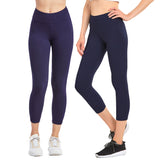 Women & Plus Soft Cotton Active Stretch Ankle/Capri Length Lightweight Leggings
