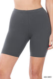 Women Premium Cotton Mid Thigh Length Biker Short Leggings