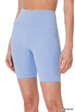 Women's  Athletic High Rise Wideband Workout Biker Shorts Activewear