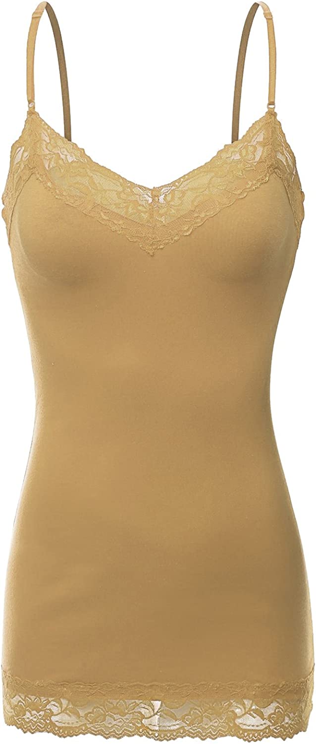 Sunisery Women's Tank Tops Lace Chemise Low Cut Sleeveless Solid Color  Spaghetti Strap Bandage Crop Tops Summer Camis Champagne S 