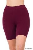 Women Premium Cotton Mid Thigh Length Biker Short Leggings