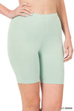 Women Premium Cotton Mid Thigh Length Biker Short Leggings