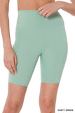 Women's  Athletic High Rise Wideband Workout Biker Shorts Activewear
