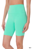 Women's  Athletic High Rise Wideband Workout Biker Shorts Activewear