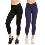 Women & Plus Soft Cotton Active Stretch Ankle/Capri Length Lightweight Leggings