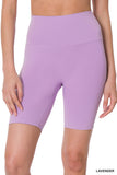 Women's  Athletic High Rise Wideband Workout Biker Shorts Activewear