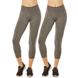 Women & Plus Soft Cotton Active Stretch Ankle/Capri Length Lightweight Leggings