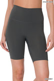 Women's  Athletic High Rise Wideband Workout Biker Shorts Activewear