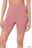 Women's  Athletic High Rise Wideband Workout Biker Shorts Activewear