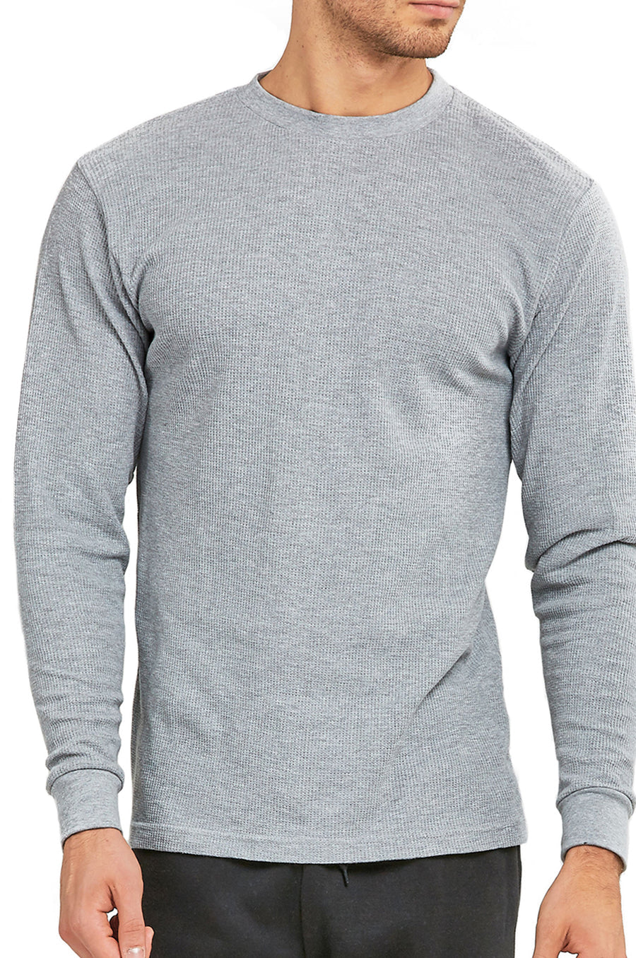 Men's Classic Waffle Knit Heavyweight Cotton Long Sleeve Thermal T-Shi –