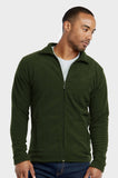 Men's Full-Zip Polar Fleece Lined Jacket Outdoor Warm Winter Coat with Pockets